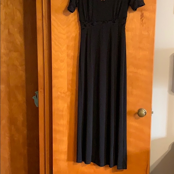 ASOS - black knit and lace dress, size 6 - Picture 2 of 7